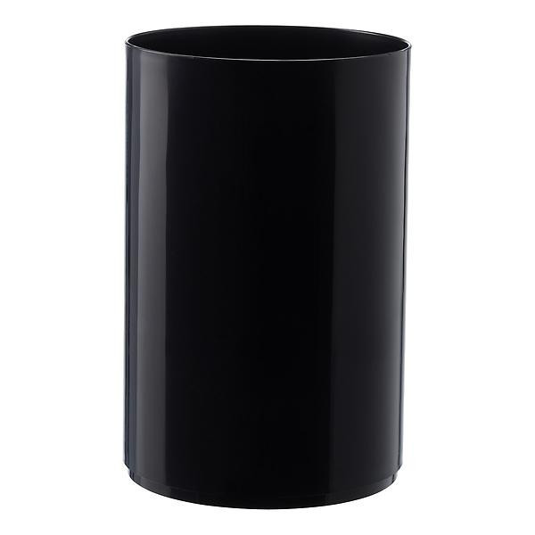 Black Cylinder Trash Can | The Container Store