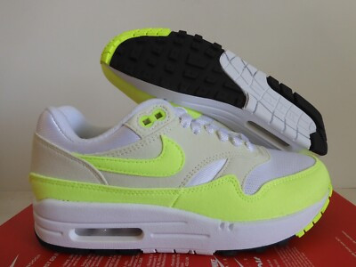 WMNS NIKE AIR MAX 1 WHITE-VOLT-SEA GLASS-BLACK SZ 6 [DZ2628-100] | eBay US