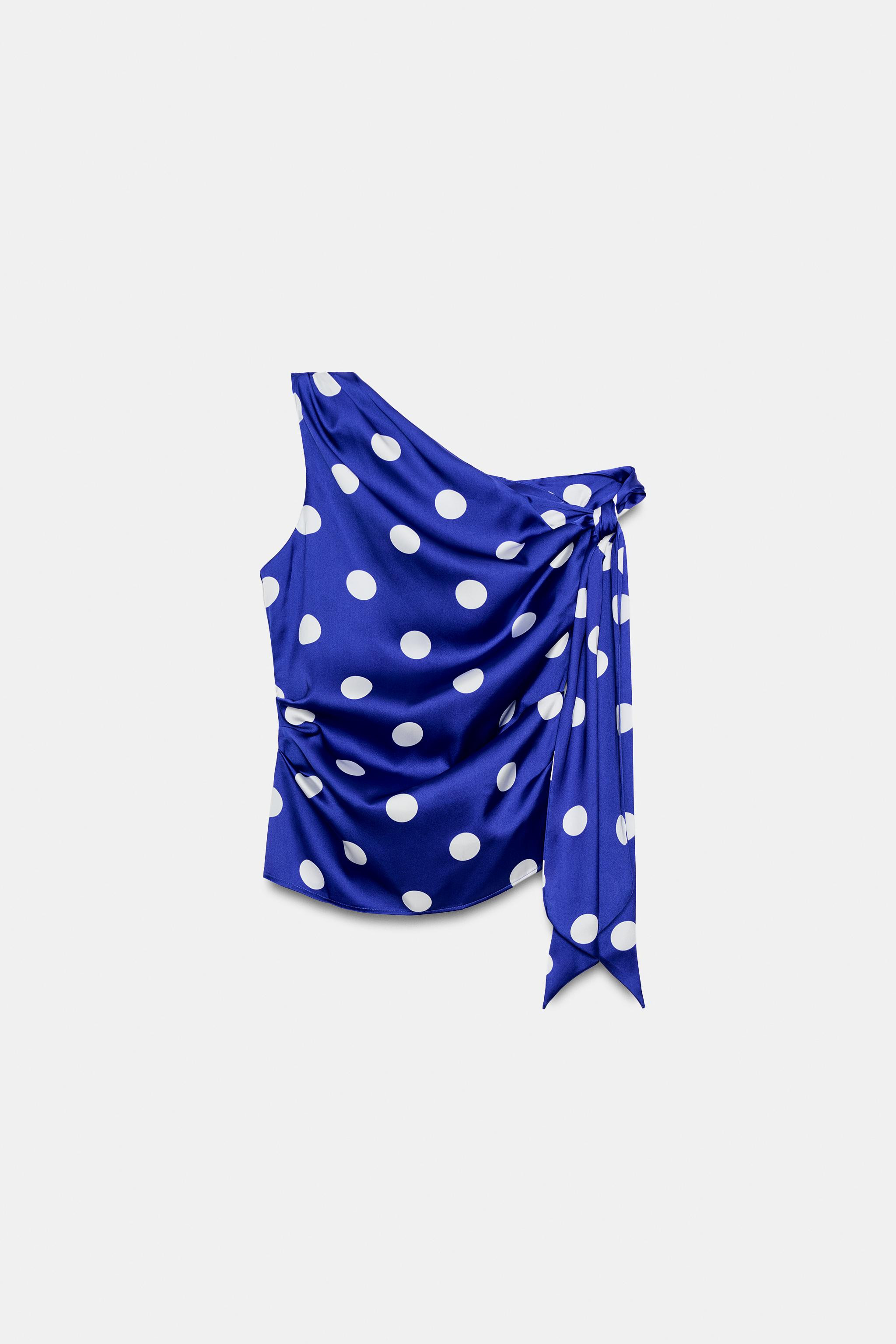 TOP \u00c0 POIS ET N\u0152UD | Zara FR
