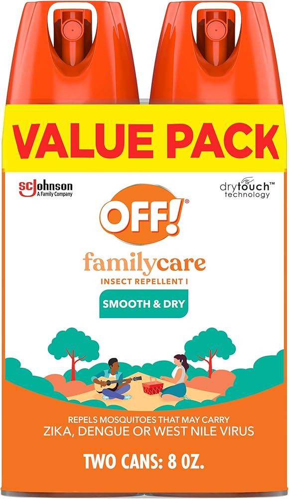 OFF! Family Care Mosquito & Tick Repellent Aerosol, Bug Spray Containing 15% DEET, Smooth & Dry B... | Amazon (US)