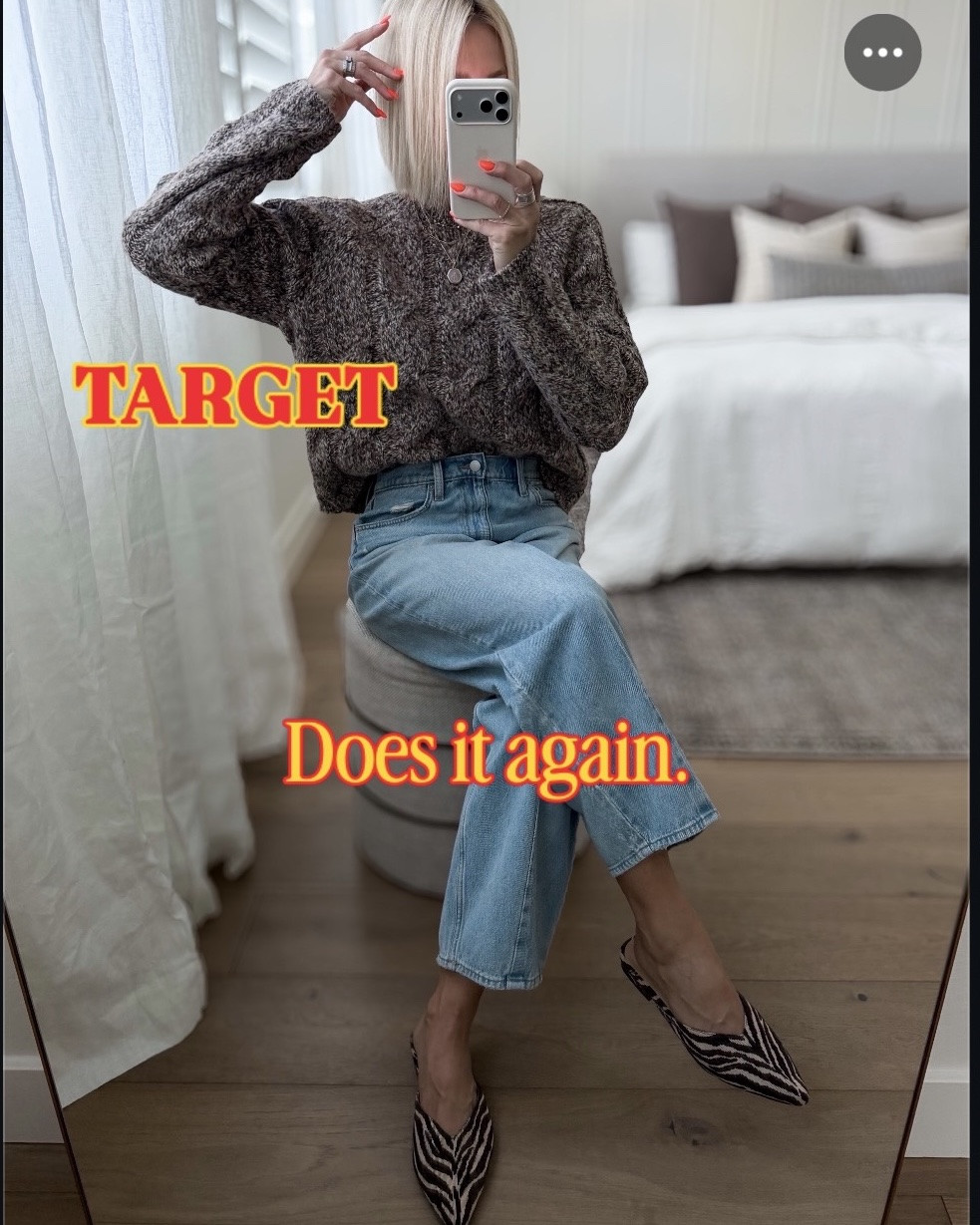 @Target is crushing it this fall. 👏I’m sharing all of my favorite outfits + finds in one place— everything from sweaters, jackets, athleisure, and of course, the best barrel pants in 4 colors. 
*everything fits tts unless noted below.
-size down in both the wide leg and barrel (linked in burgundy color) sweatpants. I’m wearing a small in both.  
Men’s charcoal t shirt - wearing a small, flannel: wearing a medium 

Camo pants and zebra shoes & AN hat are not target, but still linked below.

#LTKootd #LTKmomlife #LTKOver40
