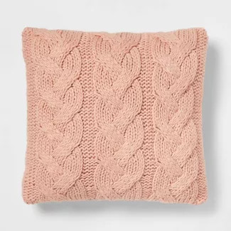Chunky Cable Knit Throw Pillow - Threshold™ | Target