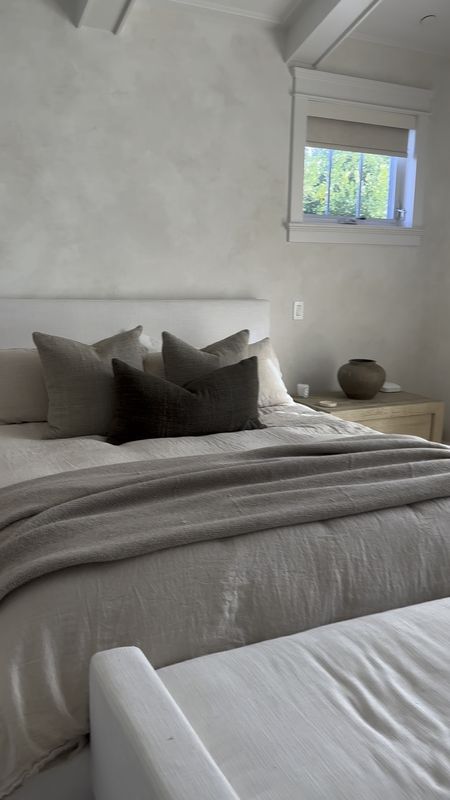 Primary bedroom, organic modern, linen sheets, neutral decor, Amazon finds, target finds, bedding, throw pillows 

#LTKfindsunder100 #LTKGiftGuide #LTKhome