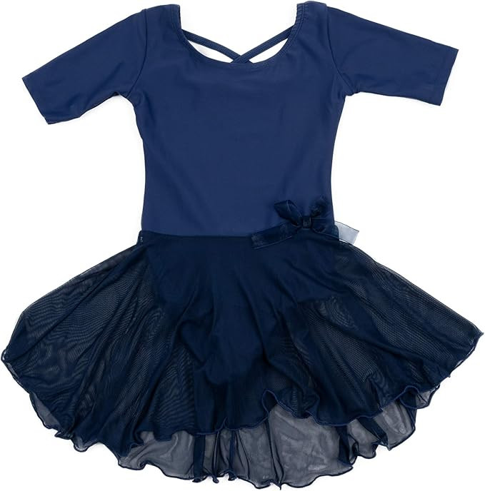 Leveret Kids Girls Skirt Leotard Long Sleeve Size Toddler-X-Large (2-14 Years) Variety of Colors | Amazon (US)