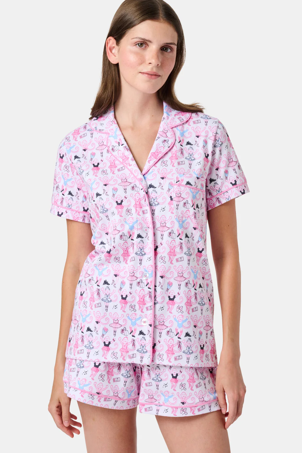 Monkey Pirouette Polo Pajamas | Roller Rabbit
