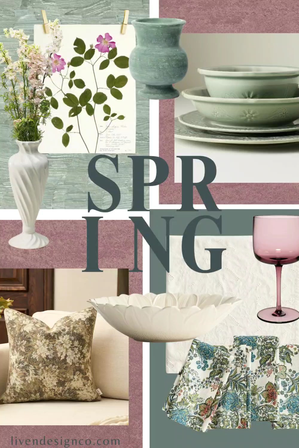 Spring home decor. Dinnerware. Pink glassware. Ceramic vase. Amazon pillow cover 

#LTKSeasonal #LTKHome #LTKSaleAlert