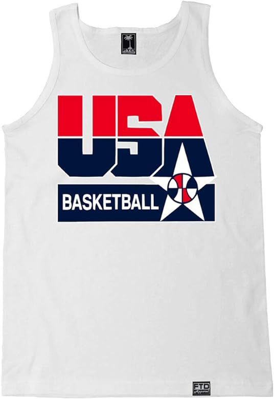 FTD Apparel Men's USA Basketball Tank Top | Amazon (US)