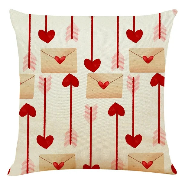 Valentines Day Decor Cover Decor Throw Valentine's Cover Sofa Home Day Cushion Case - Walmart.com | Walmart (US)