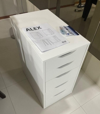 IKEA ALEX Drawer unit Organizer, White, 14⅛"x27½", 004.735.46 - NEW IN BOX  | eBay | eBay US