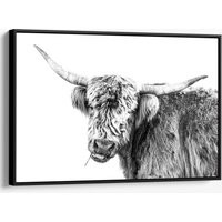 Fluffy Cows, Highland Cow Canvas, Highlander Print, Large Wall Art For Farmhouse Kitchen Decor Or in | Etsy (US)