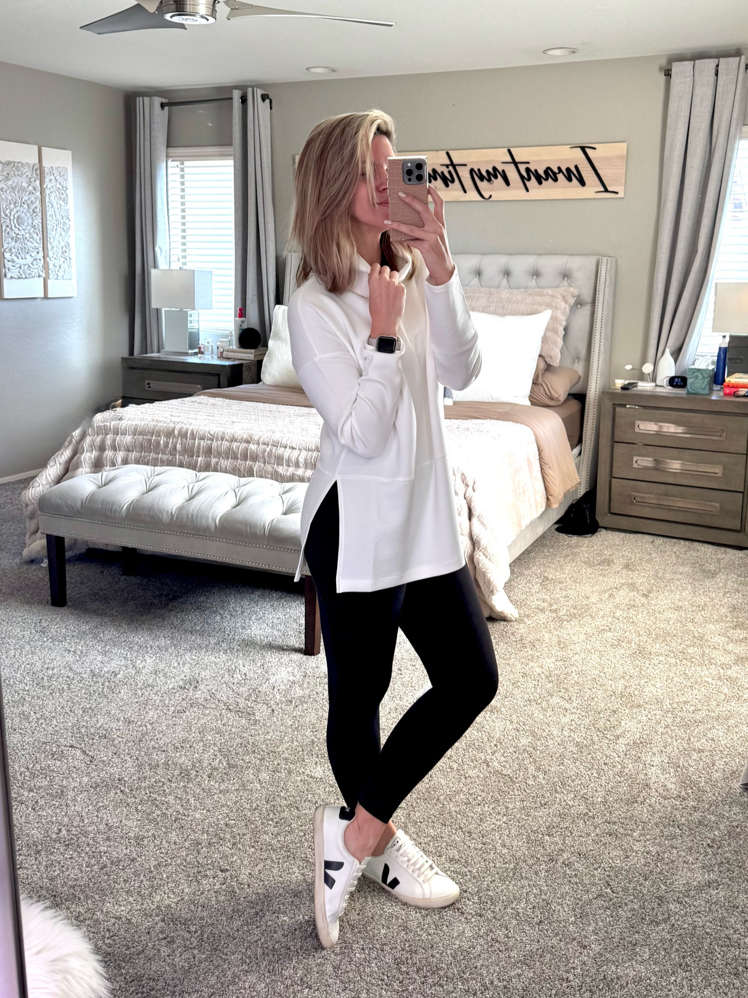 Leggings from Athleta, sweatshirt from Dpwnx. Super cozy 

#LTKFindsUnder50 #LTKSaleAlert #LTKActive