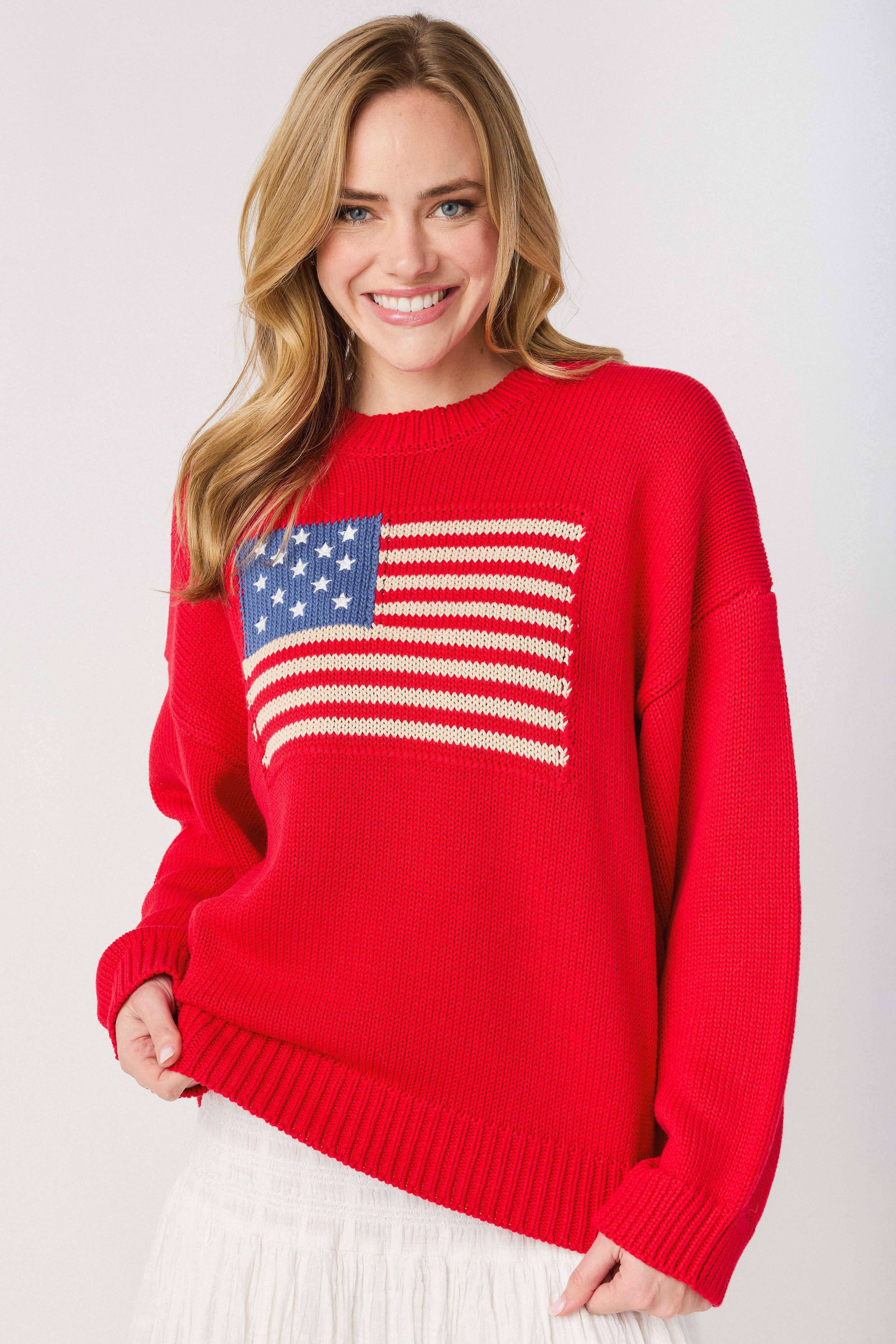 By Together Flag Crewneck Sweater | Social Threads