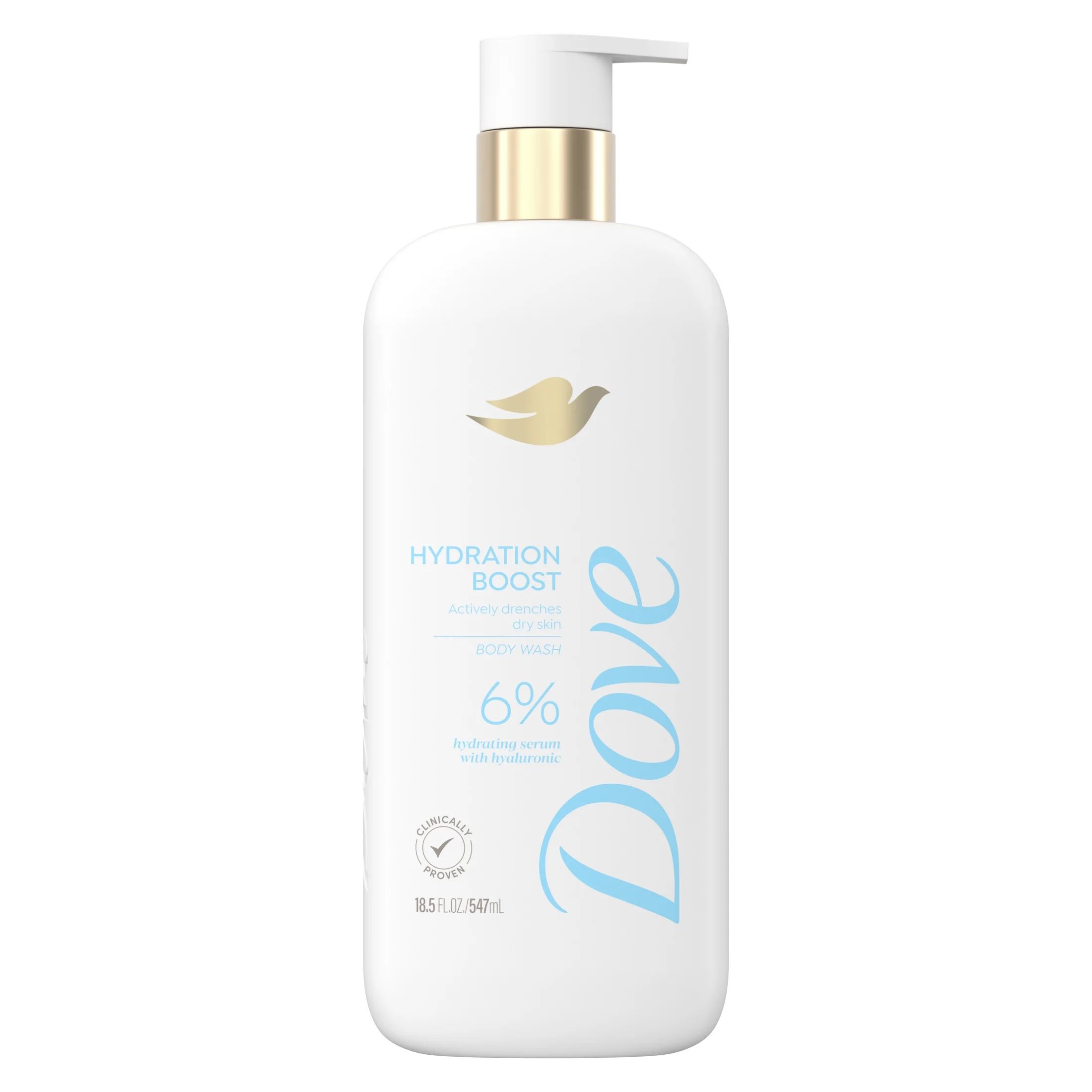 Dove Hydration Boost Body Wash 6% Hydration Serum with Hyaluronic Acid All Skin Type, 18.5 oz - W... | Walmart (US)