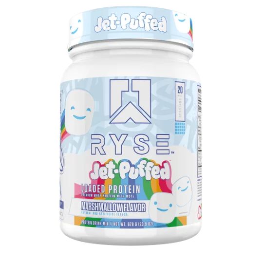 RYSE Loaded Protein Powder, Jet Puffed Marshmallow, 20 Servings, 25g Protein, Post Workout | Walmart (US)