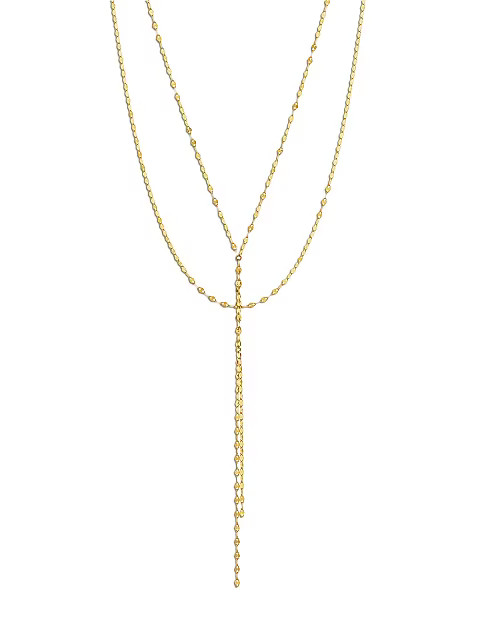 Blake 14K Yellow Gold Lariat Necklace | Saks Fifth Avenue