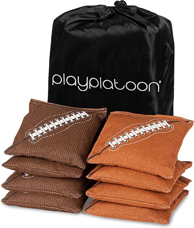 Premium Weather Resistant Duckcloth Cornhole Bags - Set of 8 Bean Bags for Corn Hole Game - Regul... | Amazon (US)