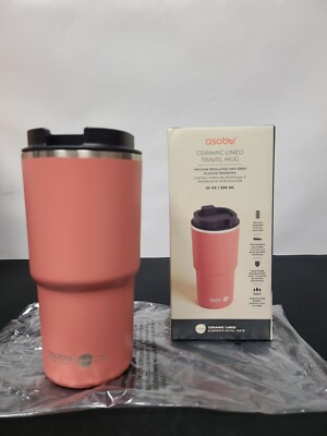 ASOBU Stainless Steel Travel Mug Tumbler in Crabapple Pick Me Up 22oz/650ml NIB  | eBay | eBay US