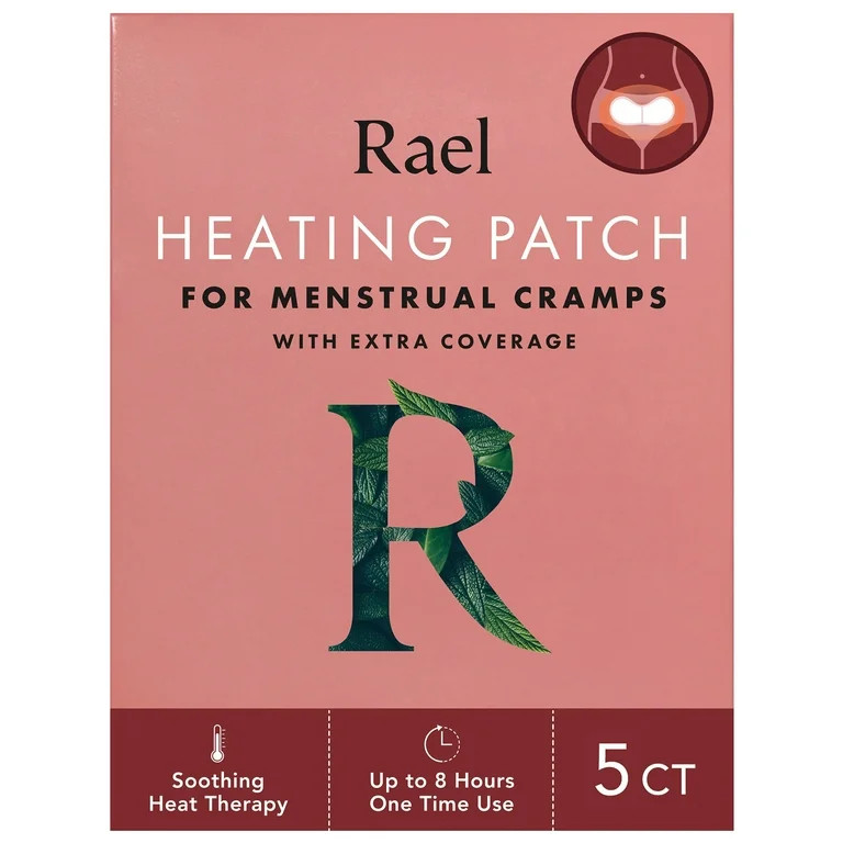 Rael Maximum Coverage XL Heating Patch, for Period Cramps, 5 Count | Walmart (US)