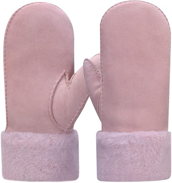 Harssidanzar Guanti del guanto delle Donne,Shearling della pelle di pecora riscaldato caldo del p... | Amazon (IT)