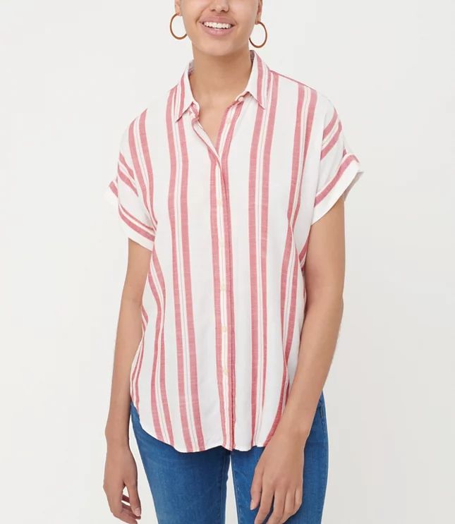 Striped Dolman Shirt | LOFT