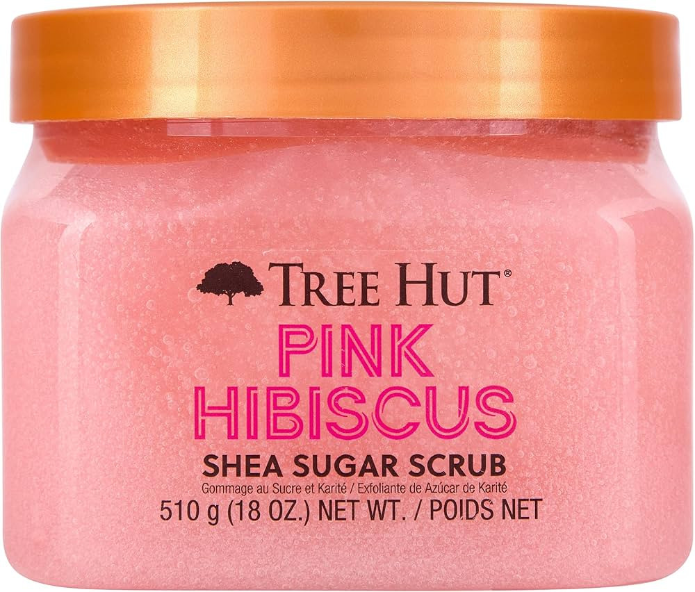 Tree Hut Pink Hibiscus Shea Sugar Exfoliating & Hydrating Body Scrub, 18 oz | Amazon (US)