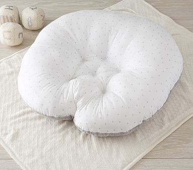 Gray Pin Dot Boppy® Newborn Lounger | Pottery Barn Kids