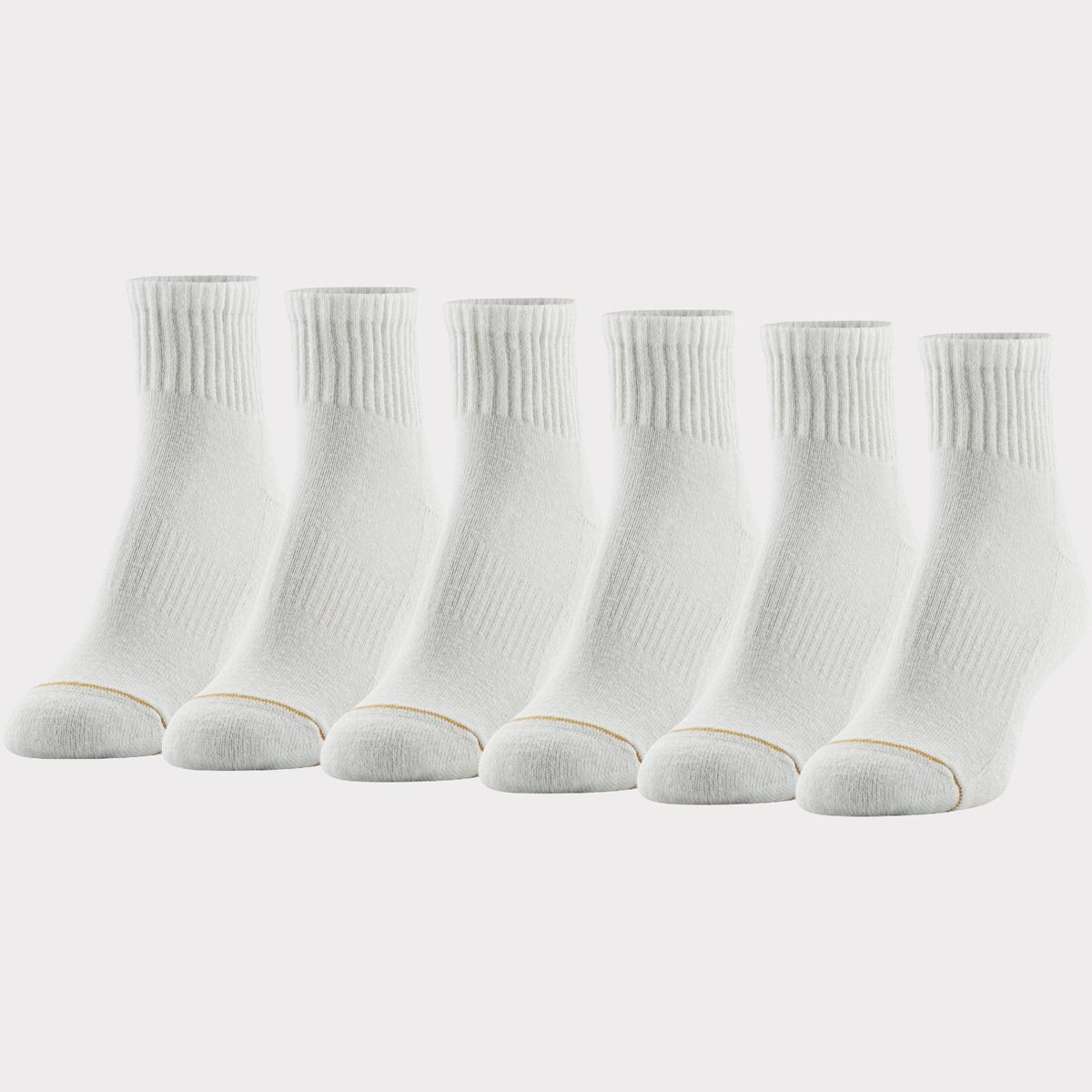 All Pro Women's 6pk Quarter Cotton Athletic Socks - White 4-10 | Target