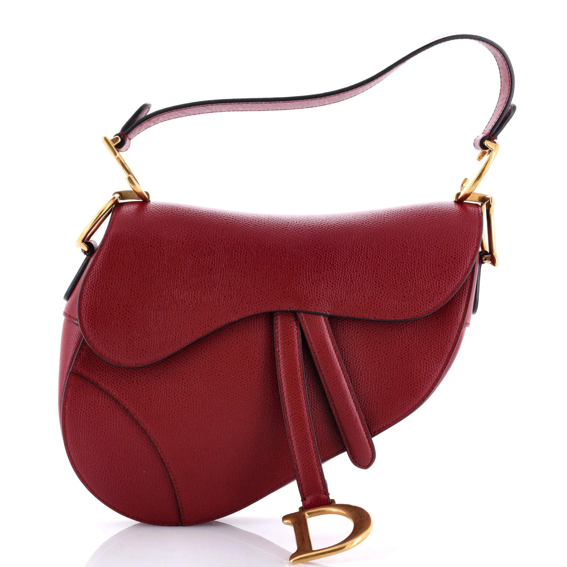 Saddle Handbag Leather Medium | Shop Simon