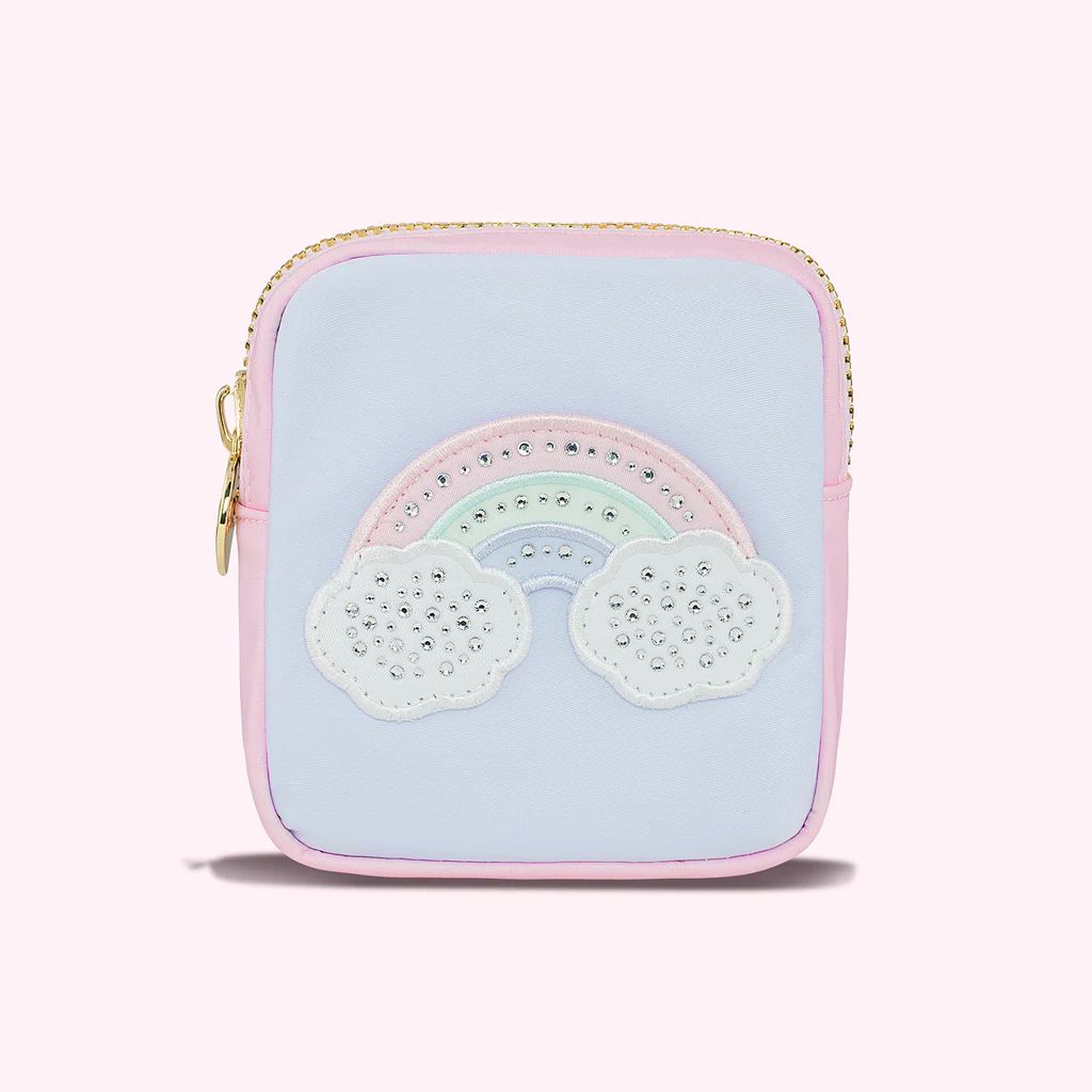 Pastel Nylon Mini Pouch with Crystal | Stoney Clover Lane