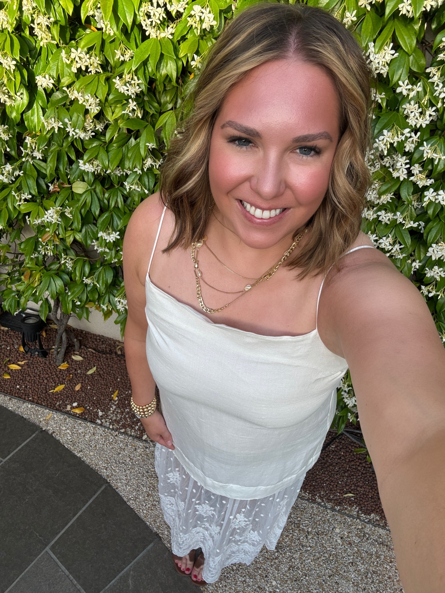 This linen and lace dress was perfect to celebrate our anniversary in the French countryside. I saw it and knew it was a must. It’s an older style so I linked some very similar by the same brand. Added some jewelry and leather sandals to keep it all simple and let the dress shine  

#LTKTravel #LTKSummerEdit #LTKMidsize