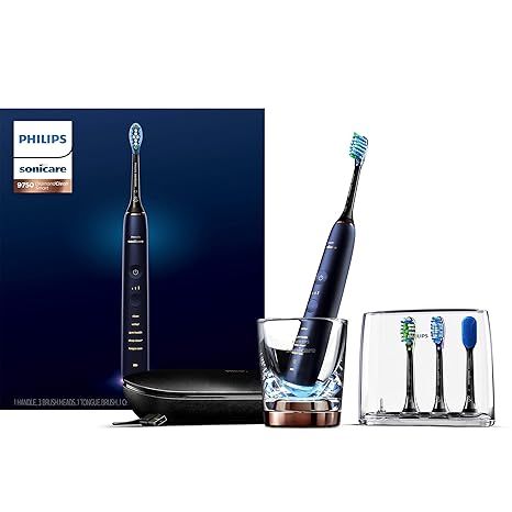 Philips Sonicare DiamondClean Smart 9750 Rechargeable Electric Power Toothbrush, Lunar Blue, HX99... | Amazon (US)