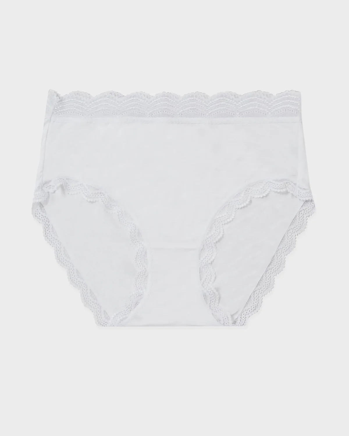 High Rise Knicker - White | Sustainable TENCEL™ Underwear | Stripe and Stare - migrated to impact