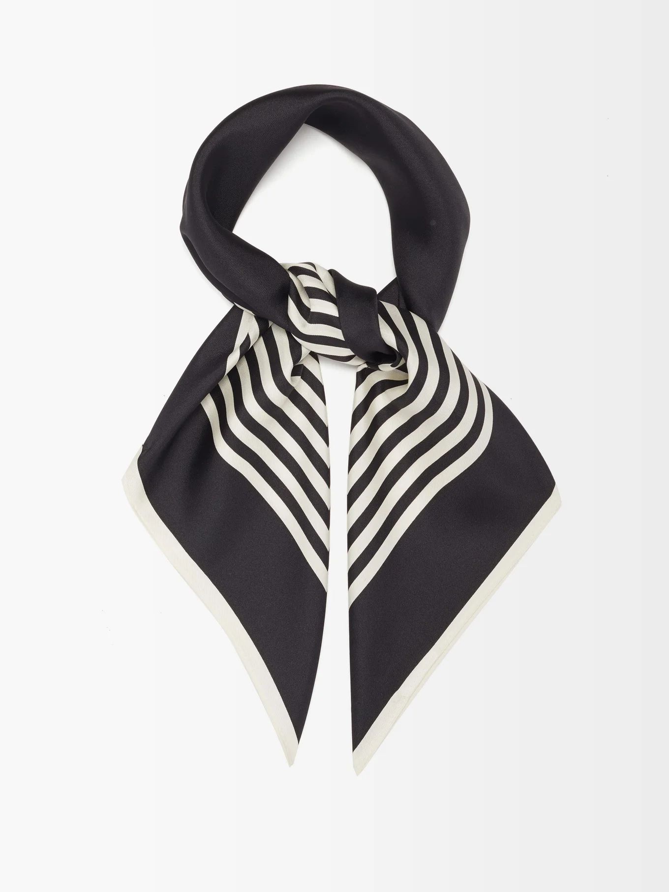 No.2 striped silk-twill scarf | LeScarf | Matches (US)