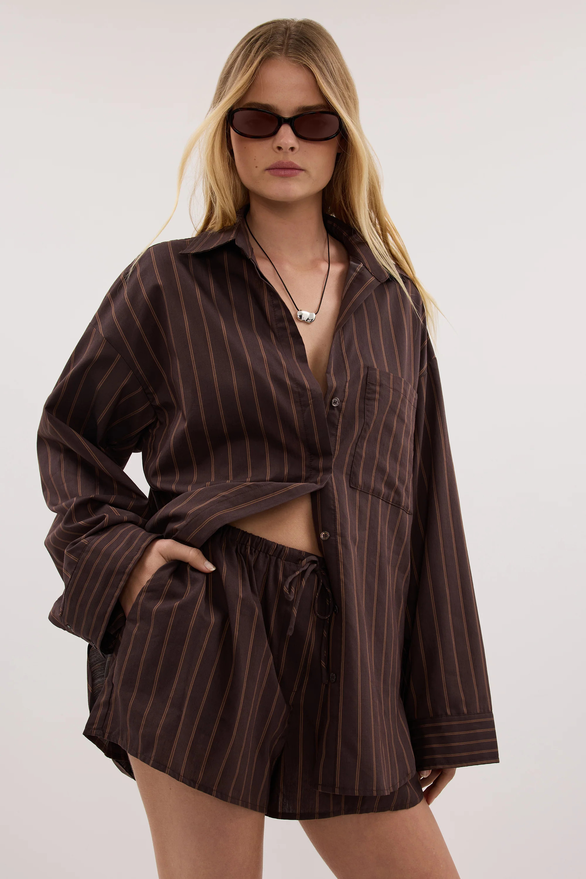 FABLE CHOC SILK BLEND SHIRT | DISSH