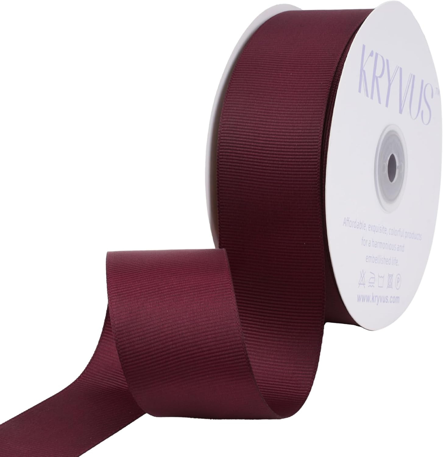 Burgundy Ribbon, Grosgrain Ribbon 1-1/2 Inch x Continuous 50 Yards, Burgundy Grosgrain Ribbon for Crafts, Gift Wrapping, Hair Accessories, Wedding Decor, Sewing and Bow Making | Amazon (US)