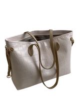 'Valentina' Croc-effect Faux Leather Tote Bag | Goodnight Macaroon