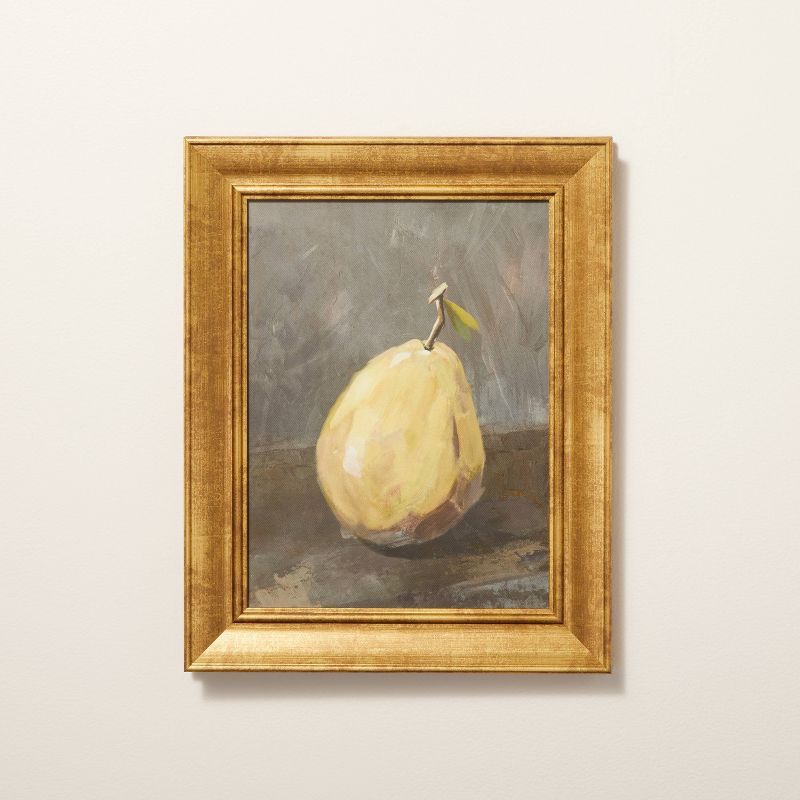 12&#34; x 15&#34; Still Life Pear Framed Wall Art - Hearth &#38; Hand&#8482; with Magnolia | Target