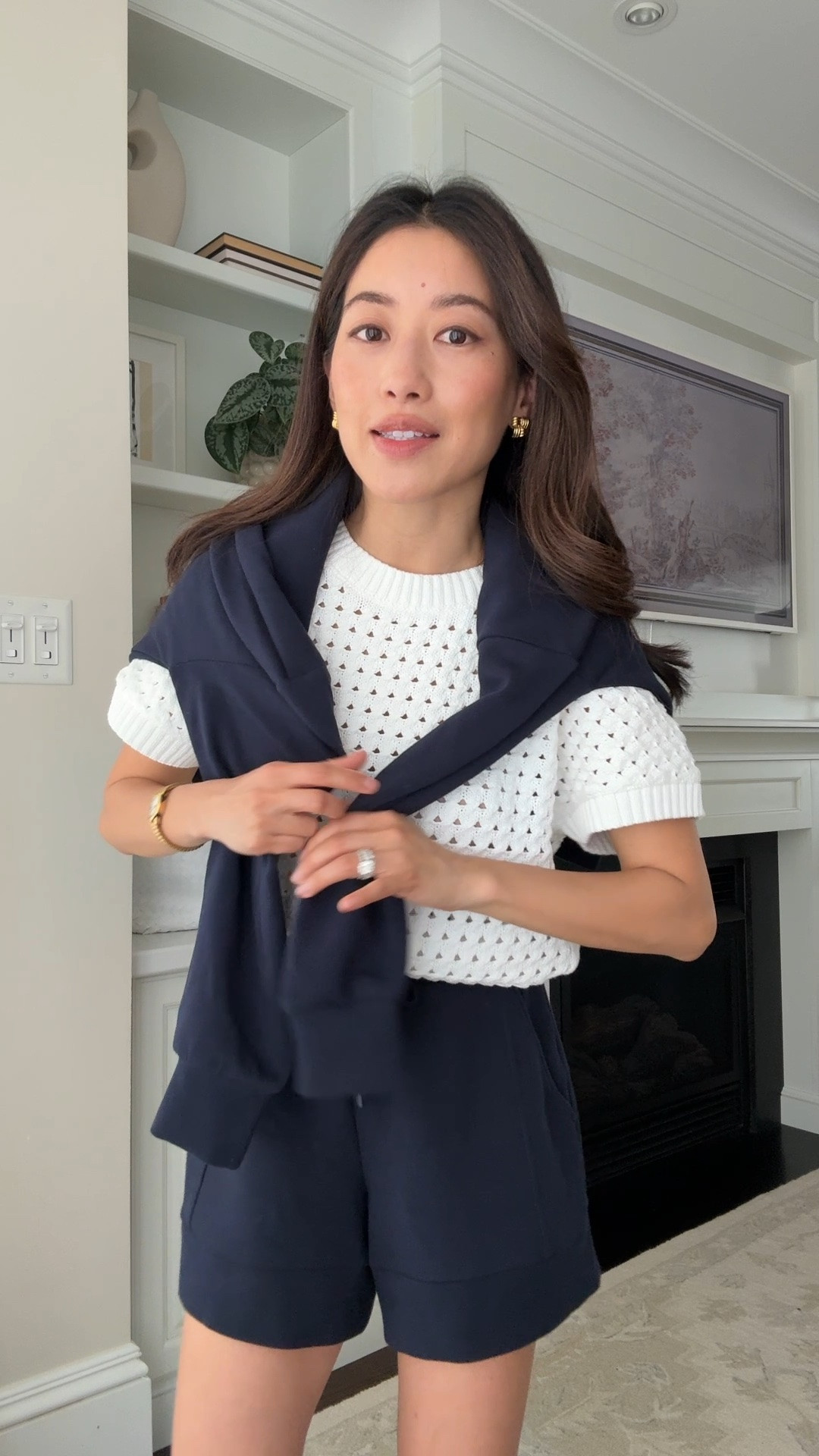 Sizing info below! Try code HELLOVARLEY on a first order 
• Varley knit top xxs, petite friendly.
• Varley shorts xxs, petite friendly. Can size up if between sizes for comfort.
• Varley sweatshirt xxs - so soft and luxe feeling. Navy hides stains for mom life but good for all 4 seasons.

@varley #InVarley #ad

Travel outfit, school drop off, easy mom style, matching sets

#LTKmomlife #LTKTravel #LTKPetite