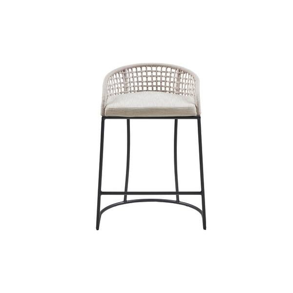 Madison Park Carmel Natural Counter Stool - Natural | Bed Bath & Beyond