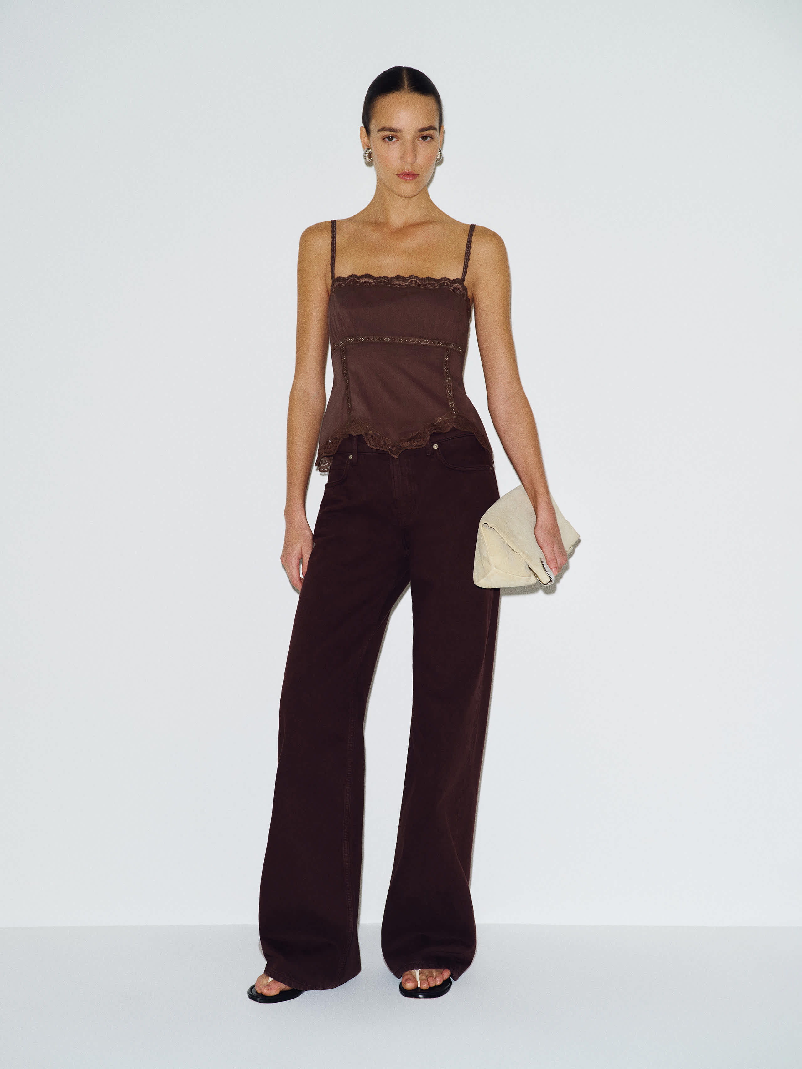 Reformation Apricot Top Brown Lace 8 | Reformation (Global)