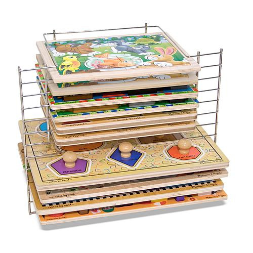 Melissa & Doug Deluxe Wire Puzzle Rack | HSN