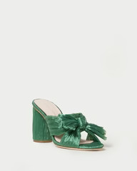 Penny Sage Pleated Bow Heel | Loeffler Randall
