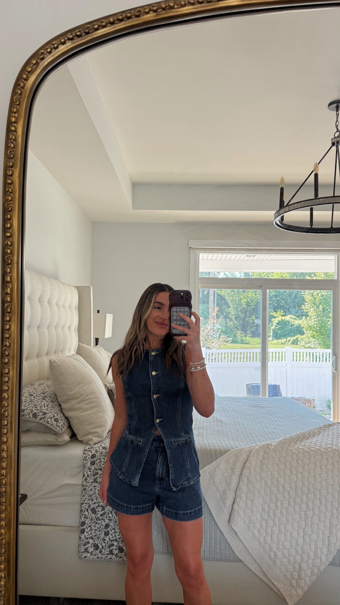 I’m 5’2” in XS top and bottom 