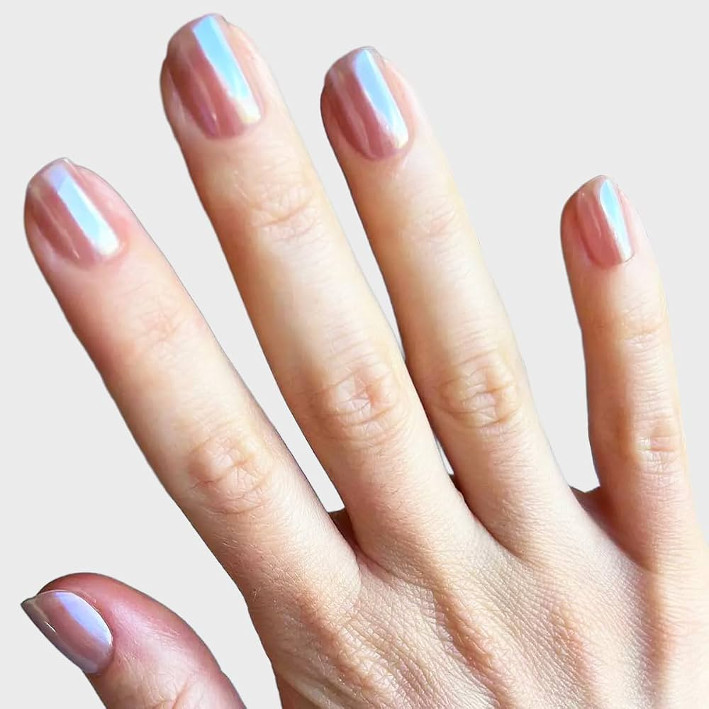 Olive & June Mani Minimalist Instant Press-On Nails (Glue) Extra Short, Squoval 42 Fake Nails, 21... | Amazon (US)