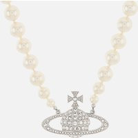 Vivienne Westwood Women's One-Row Bas Relief Pearl Choker - Cream/Crystal | Mybag.com (Global) 