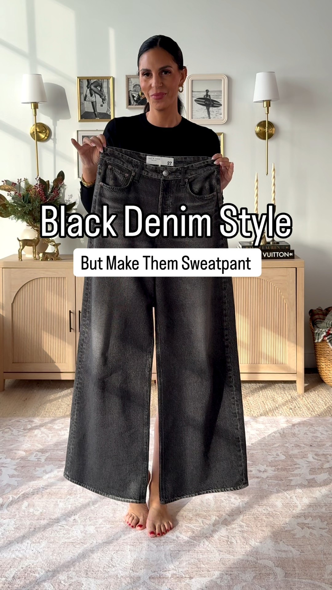The black denim sweatpants are worth their price in gold- I can’t recommend enough. Insanely soft and comfortable. 
Size down if between 

Gap Factory has a great look for less as well! Linked below and tts 
Viral Zara Pebbled faux leather jacket is my most worn jacket. The funnel neck is Stunning!  Wearing a small #LTKHoliday 

#LTKFindsUnder100 #LTKU #LTKFindsUnder50 #LTKOver40