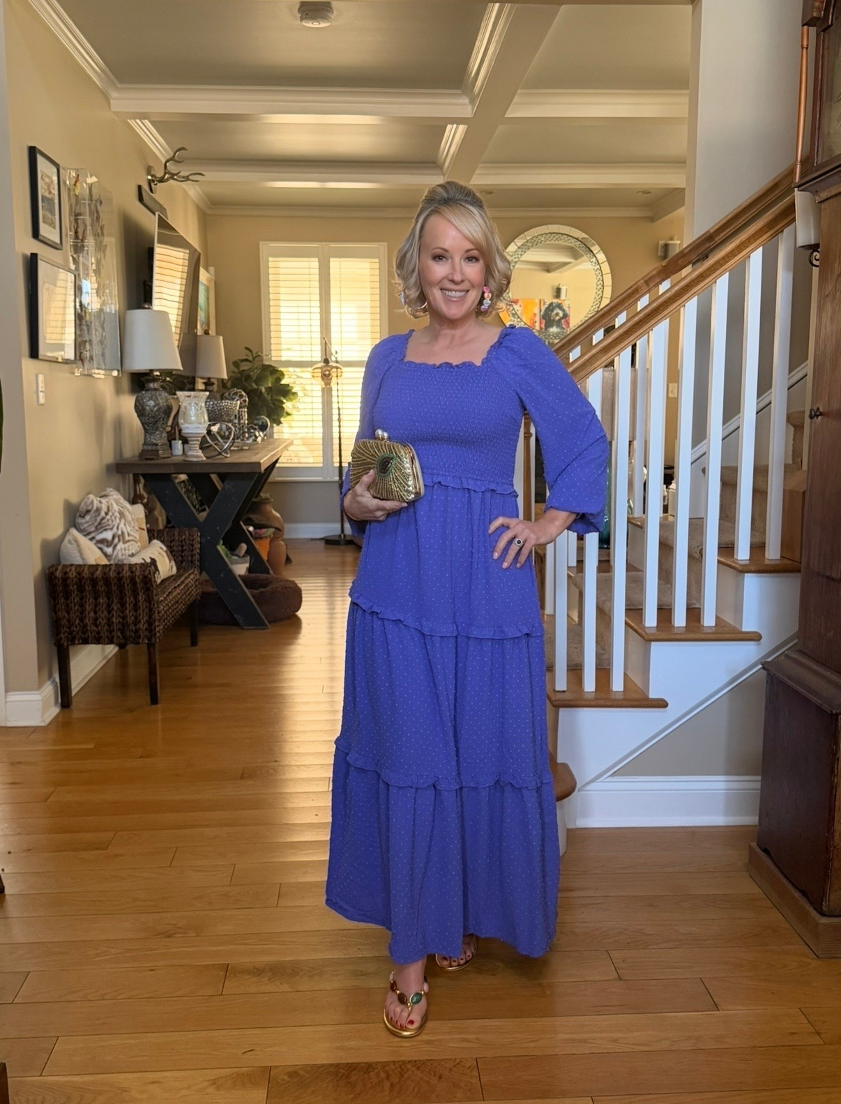 I’m loving this colorful maxi dress for chilly summer nights! I styled it with these trendy heels I’ve been loving lately and a metallic statement clutch for a pop of detail.  Shop this fun look!

#LTKSeasonal #LTKootd #LTKgrwm