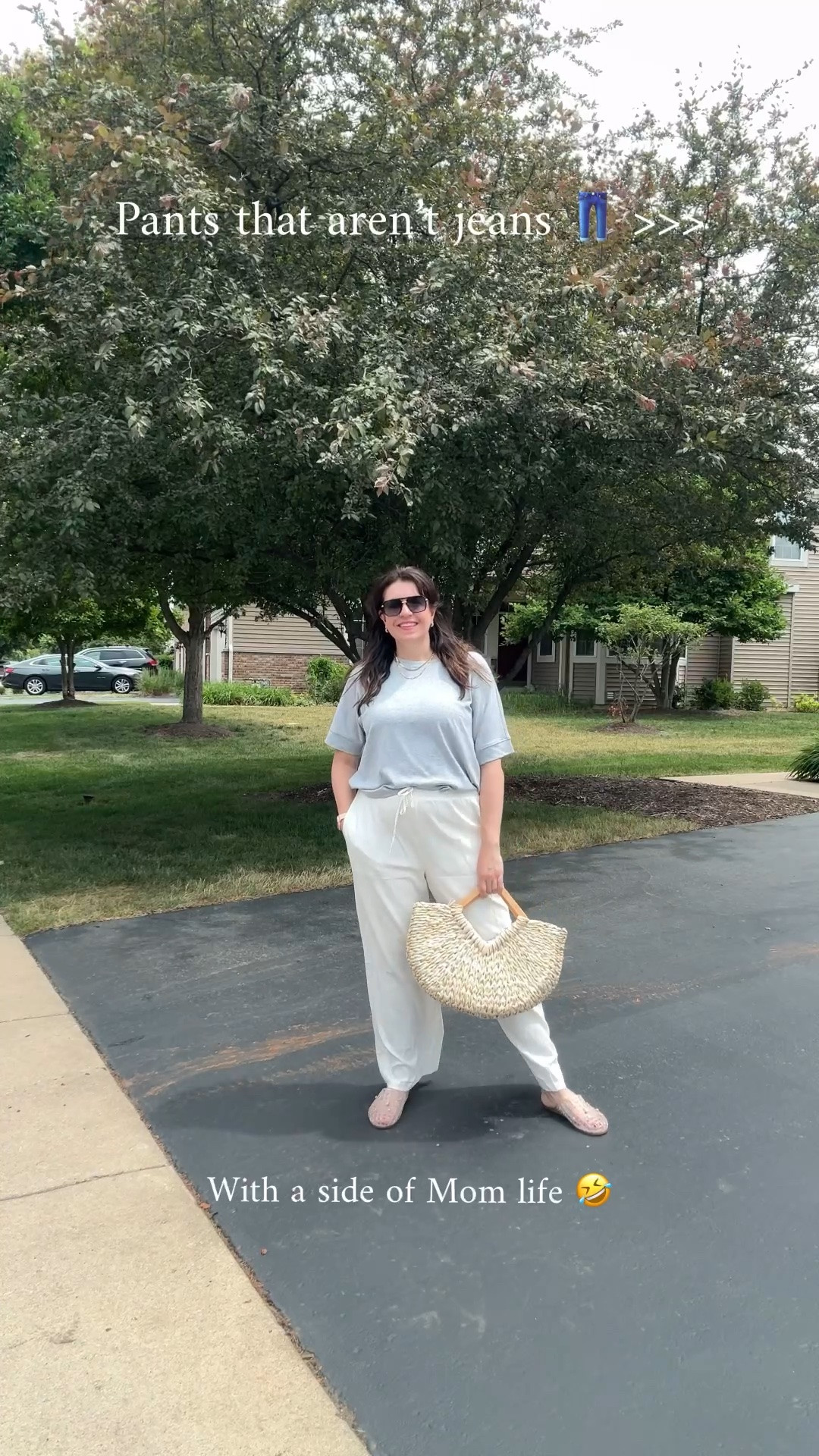 Only wearing pants with elastic waistbands this summer. These are a look alike for the viral Aritzia pants!

#LTKOver40 #LTKMidsize #LTKTall