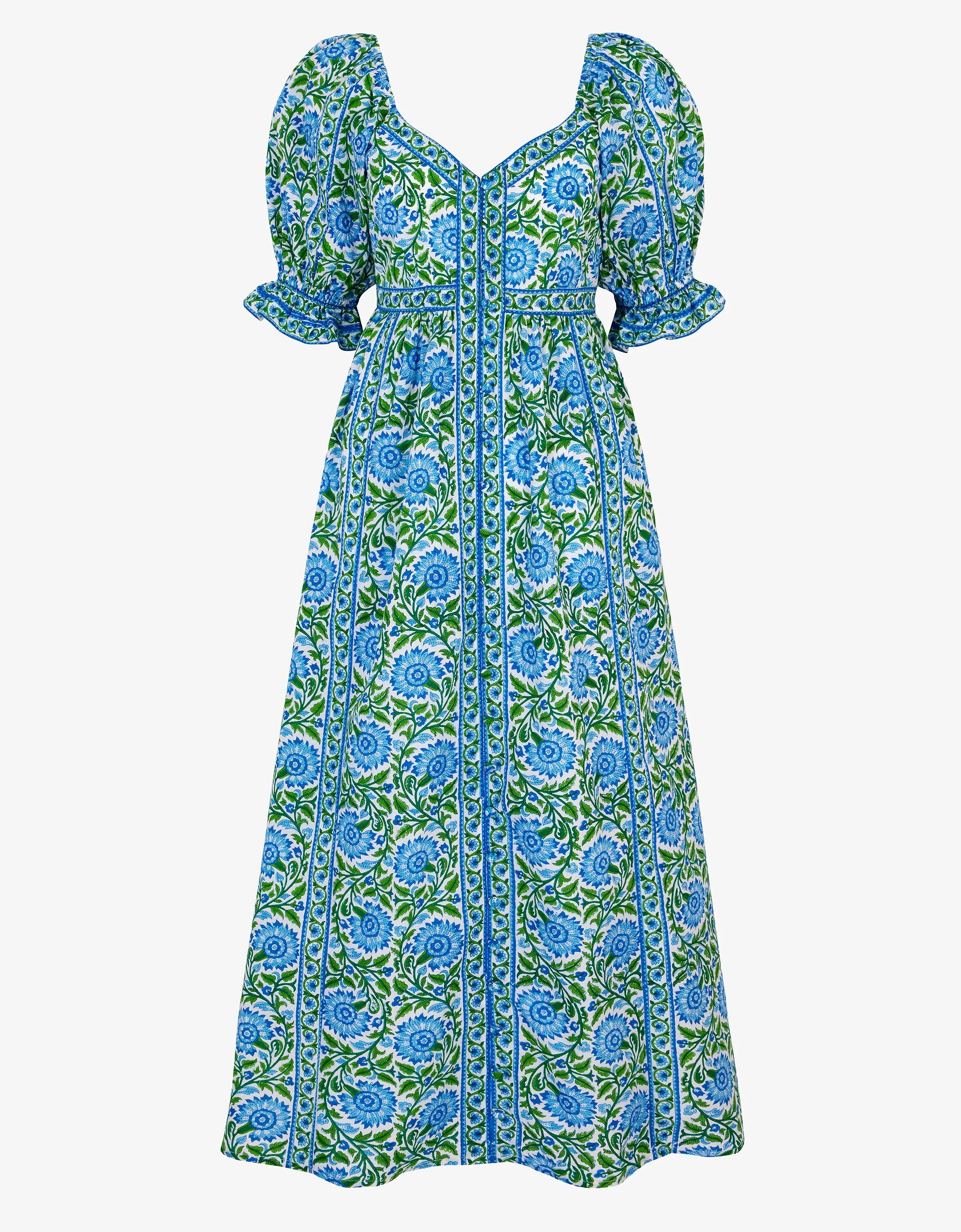 Peacock Border Maree Dress | Pink City Prints UK
