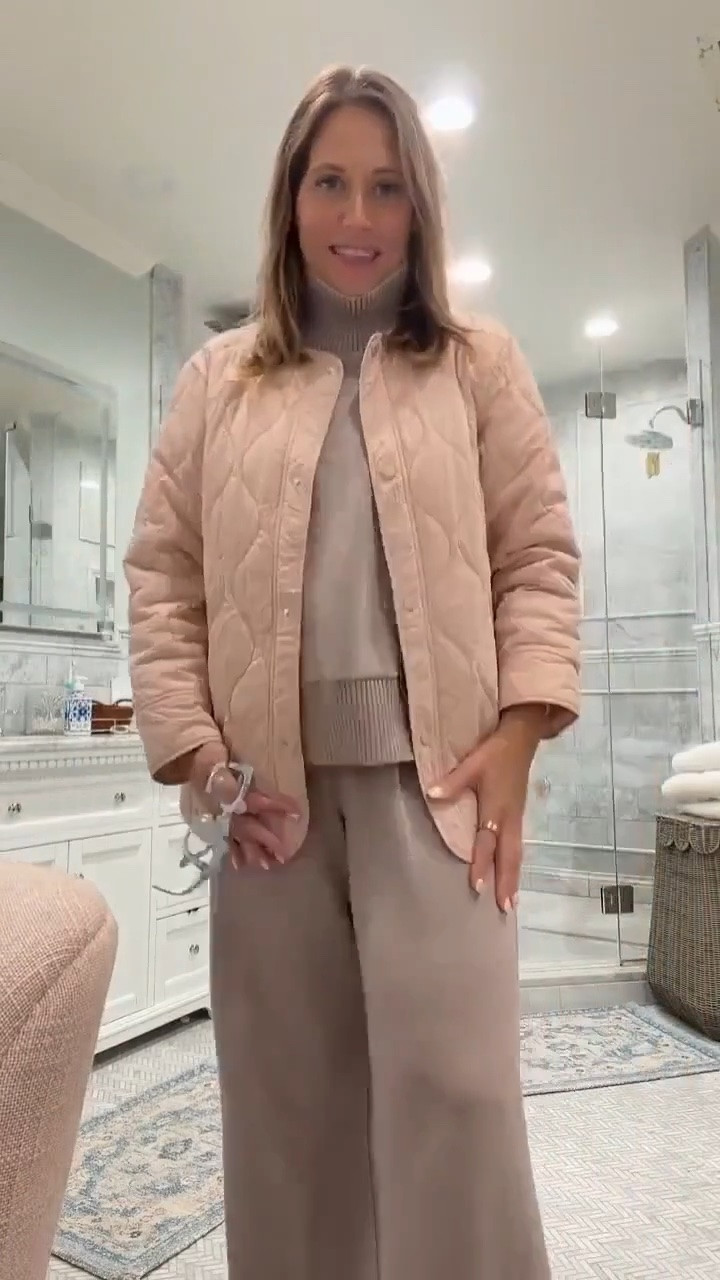 This muted pink quilted jacket from Amazon is such a cute layer for fall. Paired with a cozy matching set, it makes getting dressed easy while still looking pulled together. The soft pink shade is such a pretty addition to a casual wardrobe.

#LTKSeasonal #LTKOver40 #LTKMidsize